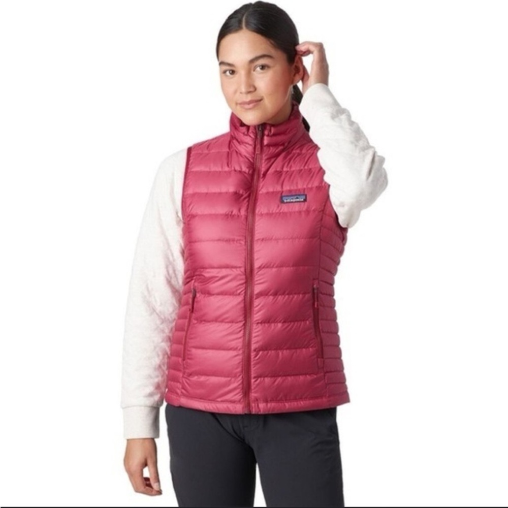 Patagonia Women's Pink/Berry Down Sweater Vest